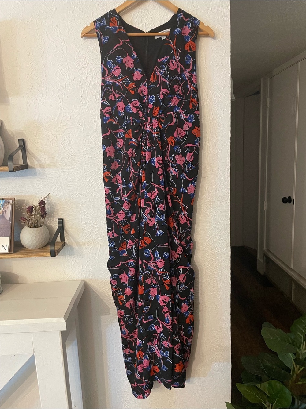Thakoon Collective Tulip Floral Gown Floral V-Neck Maxi Dress Print Size 4 - Picture 5 of 10